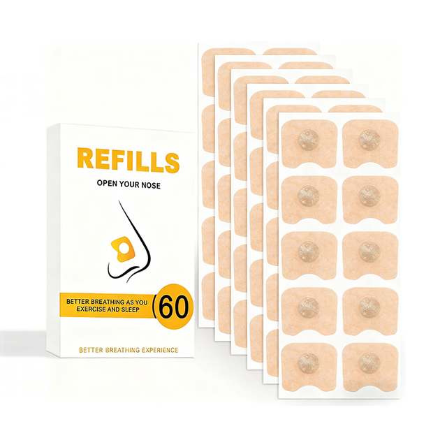 Performance Sweat Proof Hypoallergenic Magnetic Nasal Strips Magnet Custom Shape Size Material Magnetic Nose Strips